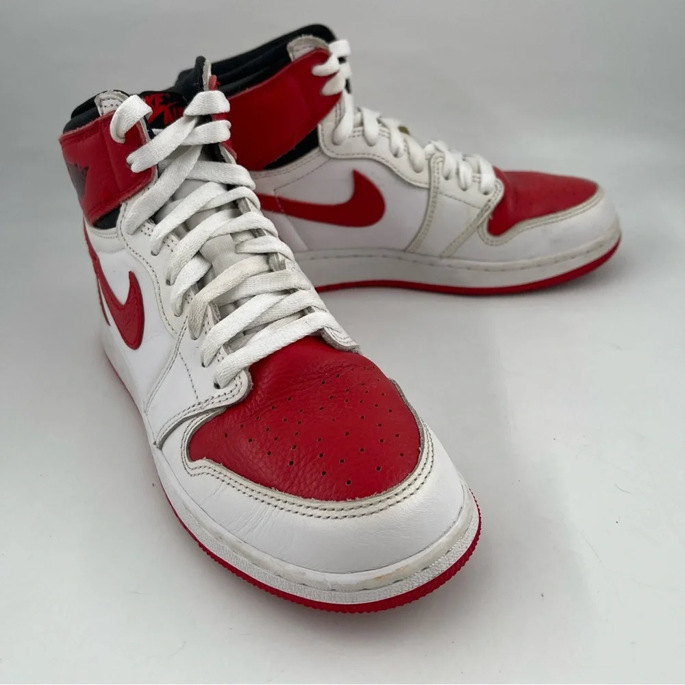 Nike Kid Air Jordan 1 Retro High OG Heritage-SZ 6.5-Red White 575441-161 Sneaker